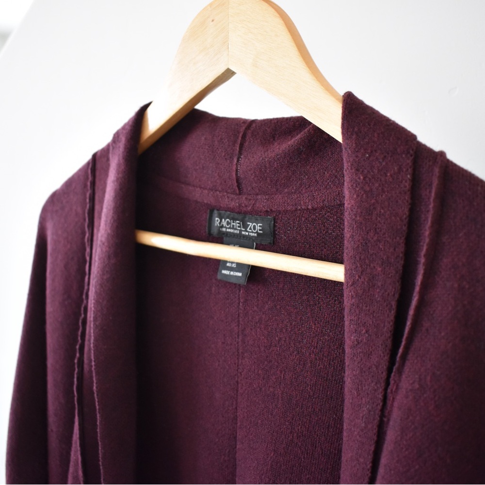 Rachel Zoe Women's Deep Burgundy Cardigan